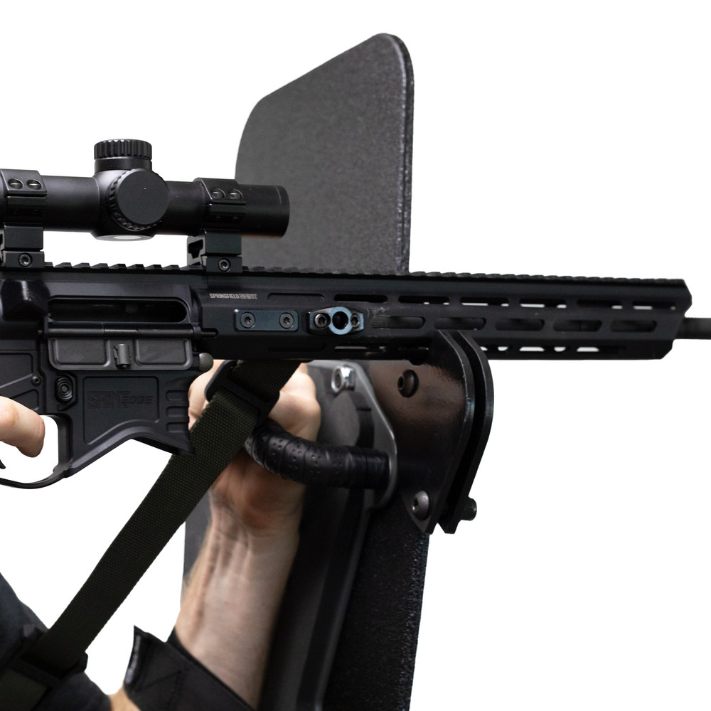 Caliber Armor Weapon Support Bracket - Universal Aluminum Shield Rest