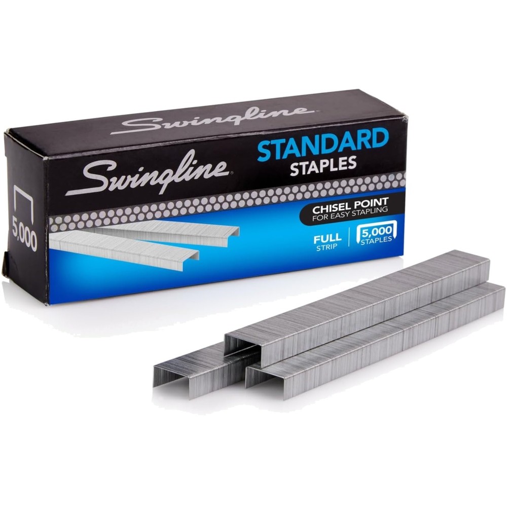 5,000 High-Performance Standard Staples with Chisel Points for Smooth Stapling