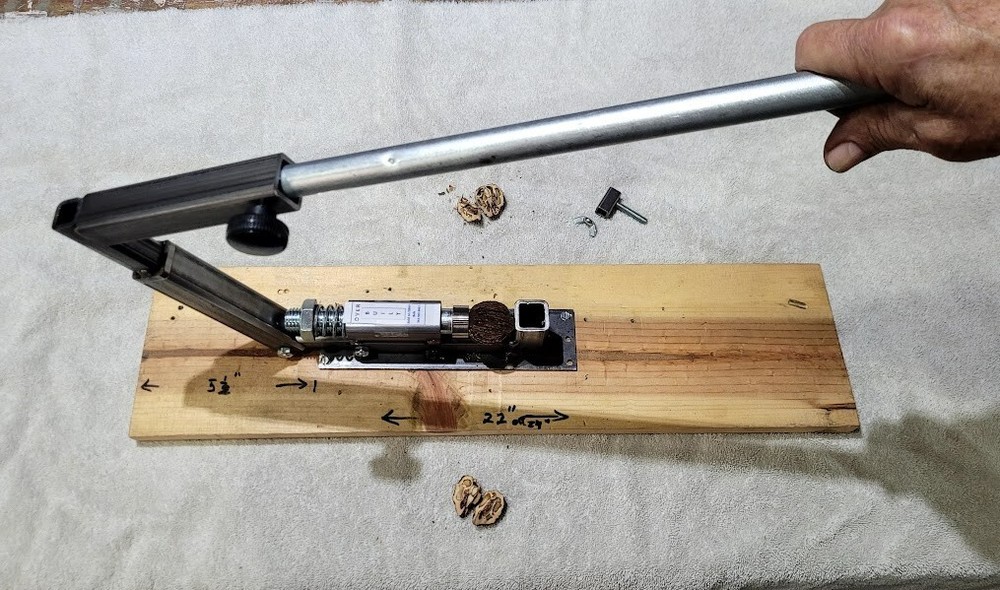 Table Top Black Walnut  Nut Cracker  - Unpainted
