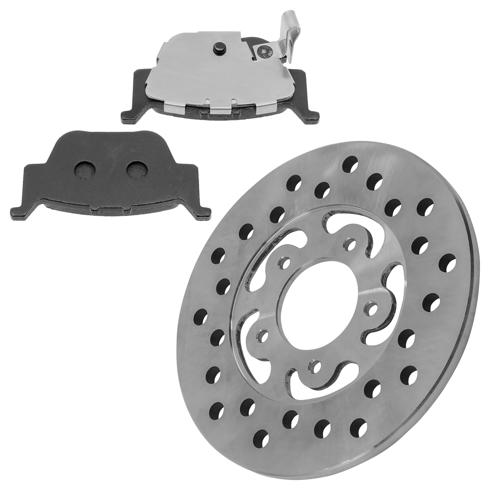 Rear Brake Disc Rotor w/ Brake Pads for Honda Rincon 650 TRX650FA 2003 2004 2005