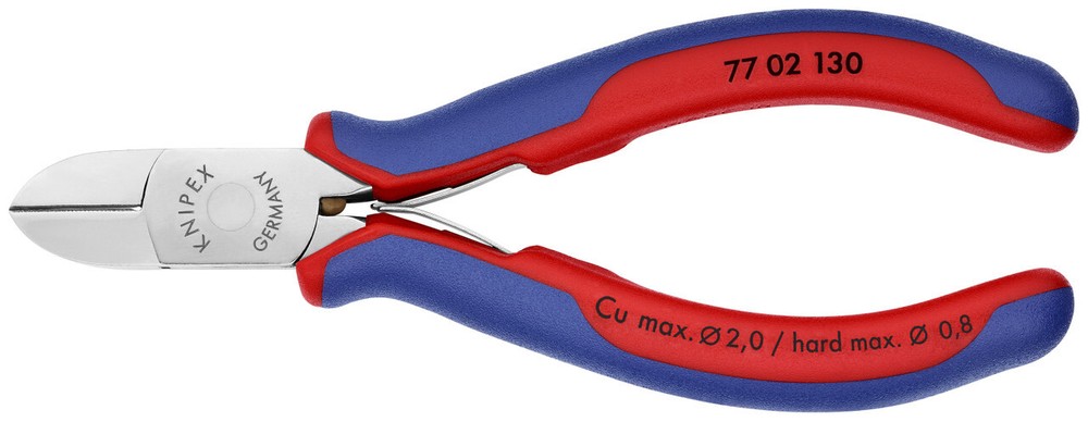 Knipex 77 02 130, 5 1/2" Electronics Diagonal Cutters