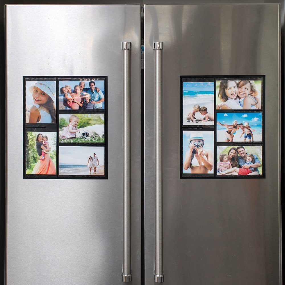 Fridge Magnetic Picture Collage Frames by Wind & Sea, Displays 10 - 4x6 Photos