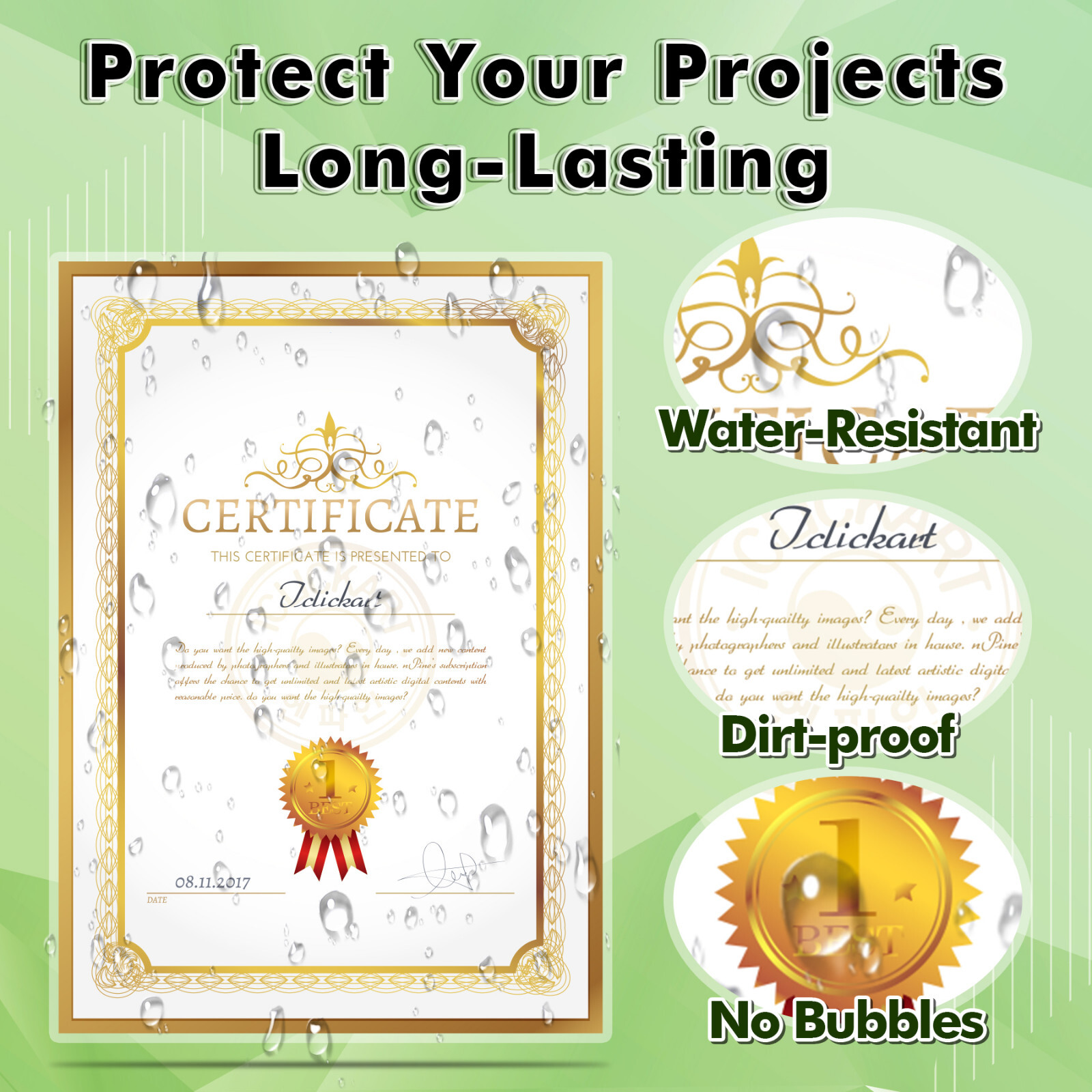 55 PK Koala Permanent Self-Adhesive Laminating Sheets 9 x 12 Clear Overlay Film