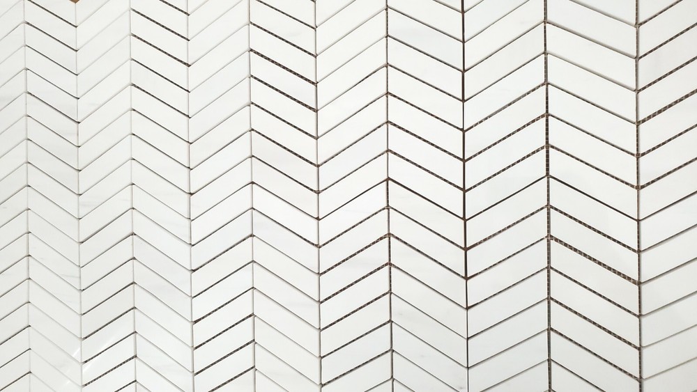 Chevron Dolomit Polished Marble Mosaic Tile