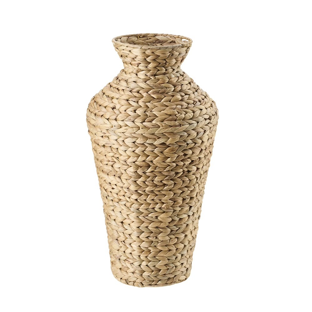 Natural 22" Water Hyacinth Floor Vase