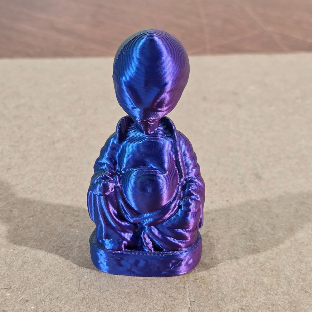 Alien Buddha Figurine 2" 3d printed plastic