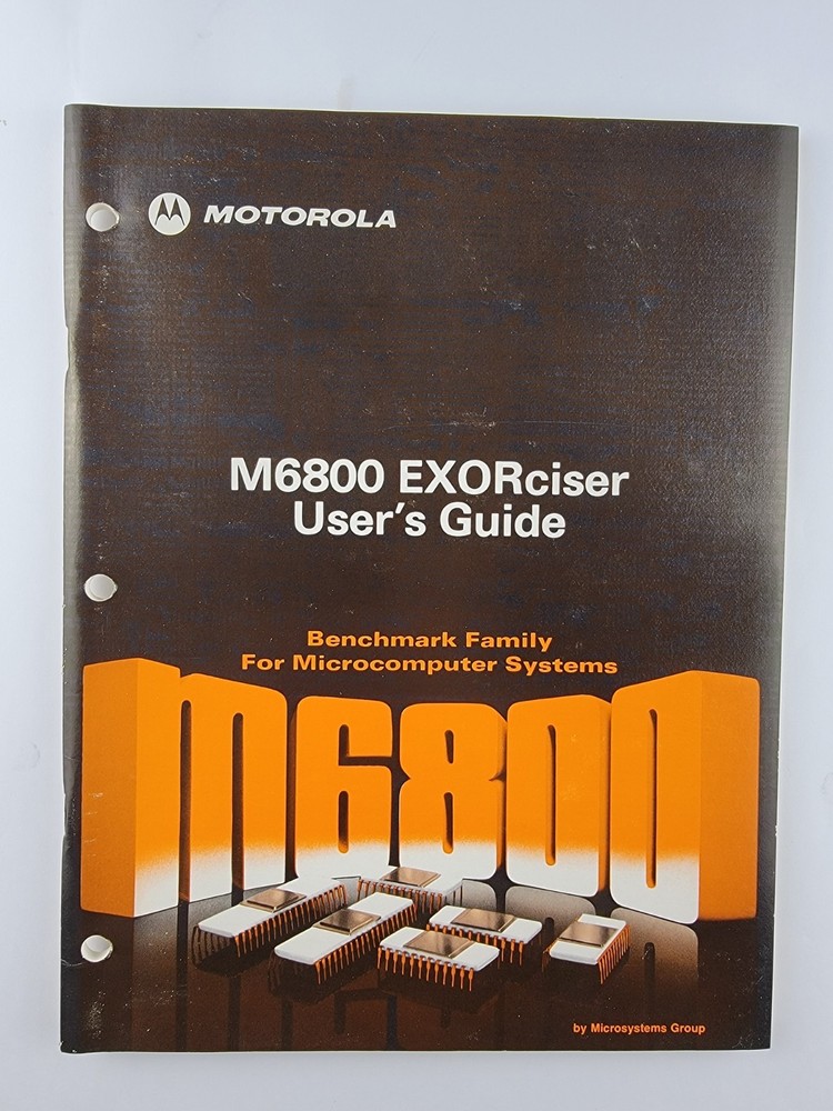 Original Vintage Motorola M6800 Microprocessor Manuals Guides Retro Computing