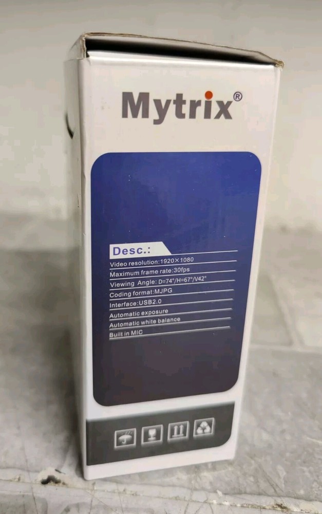 OPEN BOX Mytrix 1080P USB Webcam