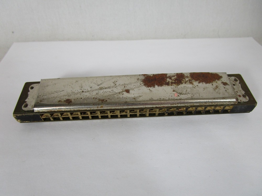 Vintage M Hohner Echo-Luxe Harmonica W Germany
