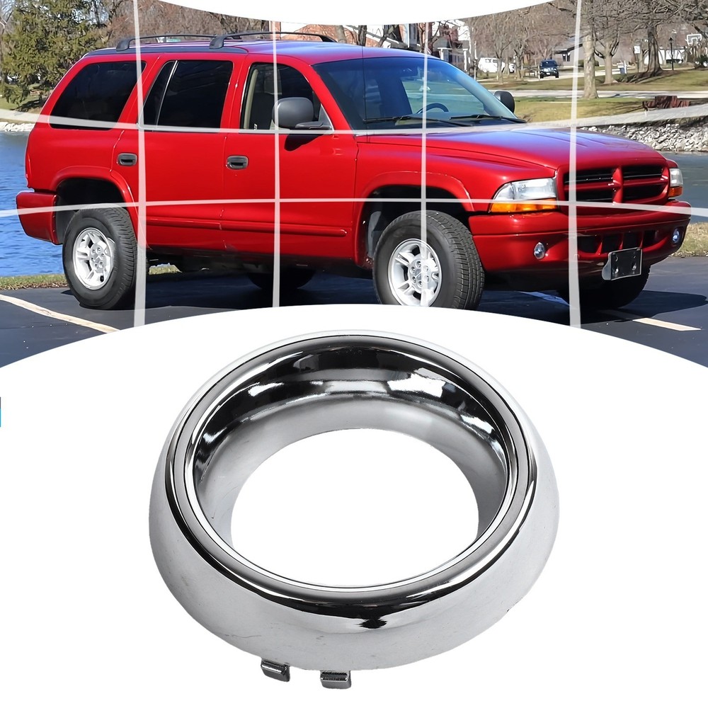 Chrome Fog Light Trim Bezel Replacement Part for Dodge For Durango Models