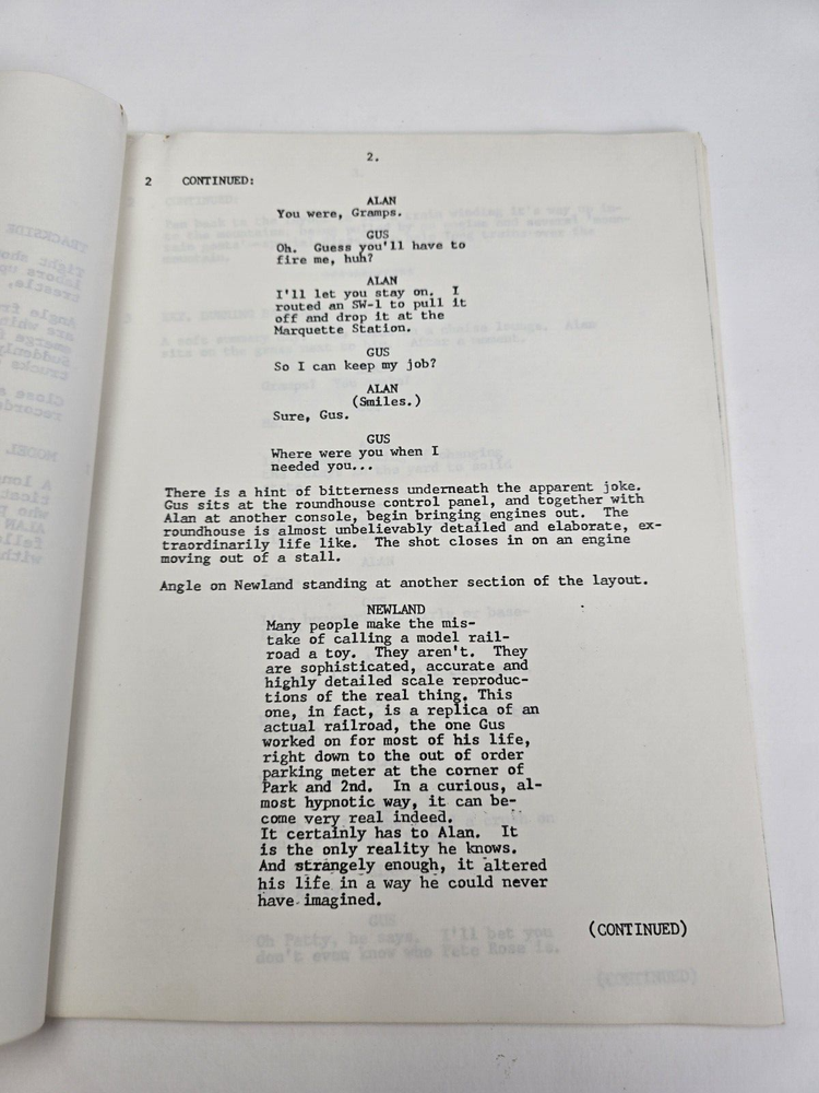 THE NEXT STEP BEYOND / Christopher Lofton 1978 TV Script, John Newland "Legacy"