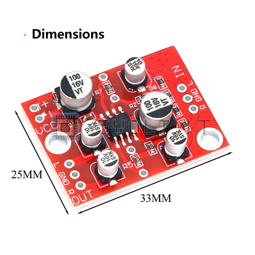 AD828 Power Preamplifier Module 5V-15V DC