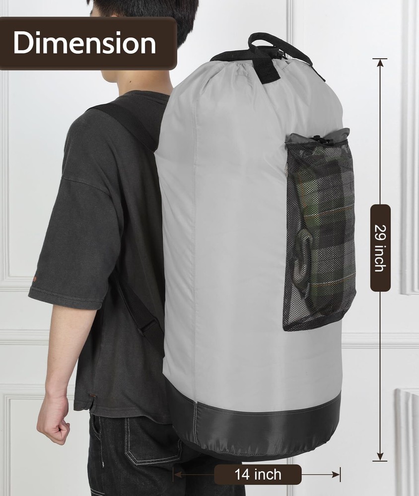 Laundry Bag Backpack Laundry Bag with Straps College Laundry Backpack Extra L