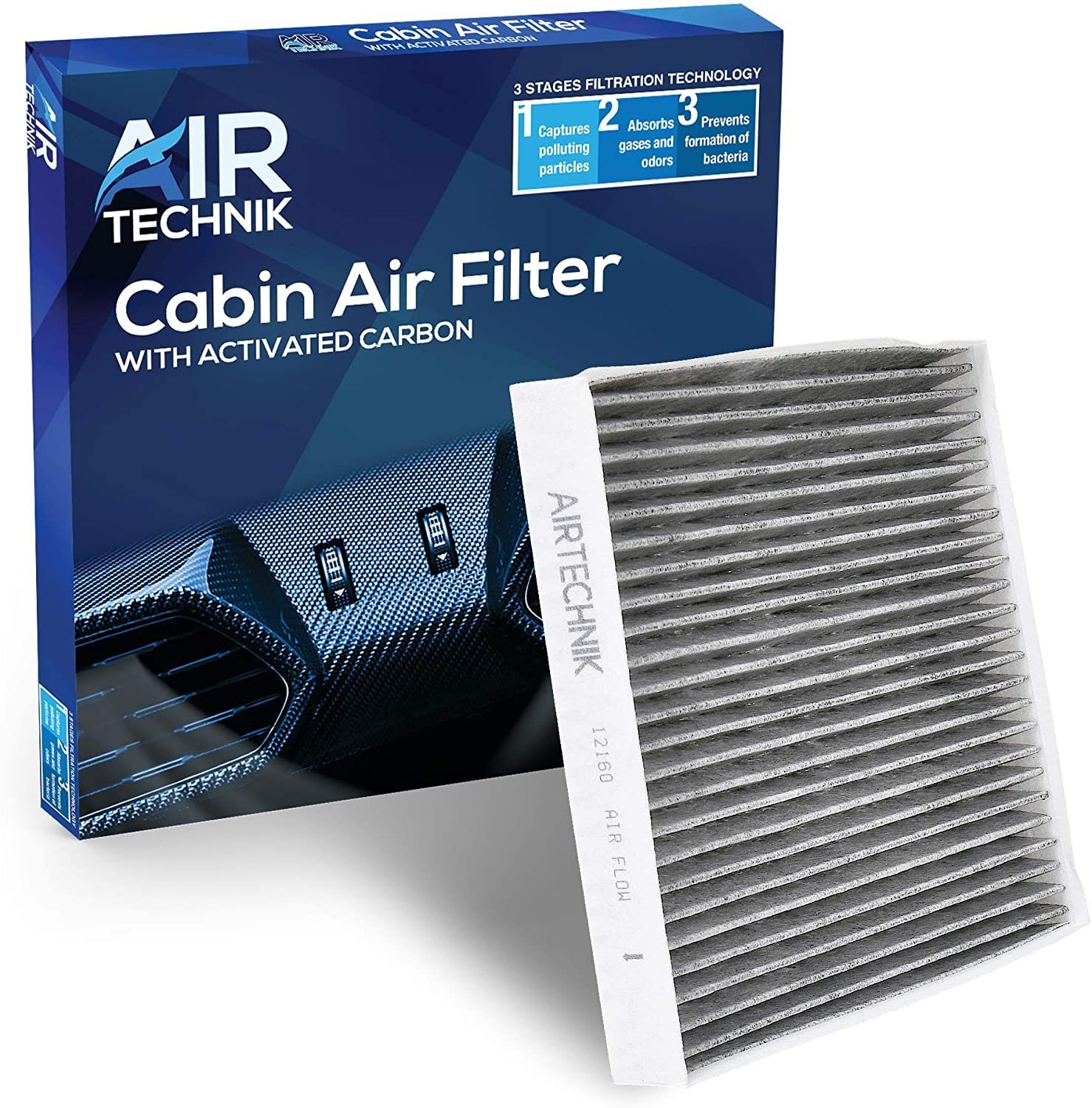 AirTechnik CF12160 Cabin Air Filter w/Activated Carbon | Fits Hyundai Kona...