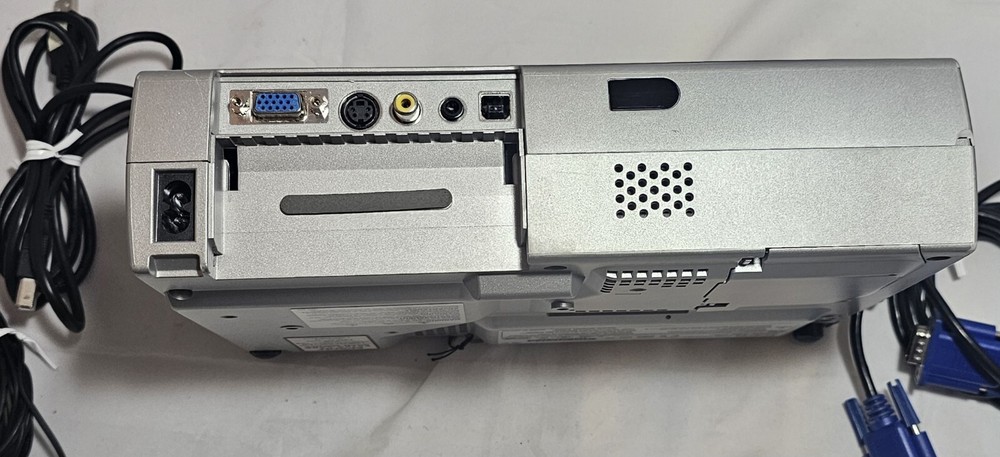 Epson PowerLite 735C LCD Projector W/ Software Cables WI-FI Remote Case + Works