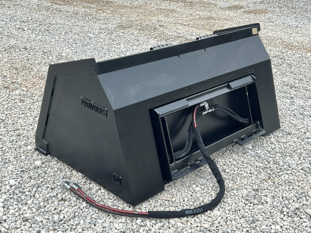 72" High Front Dump Smooth Bucket Attachment Fits Skid Steer Quick Attach