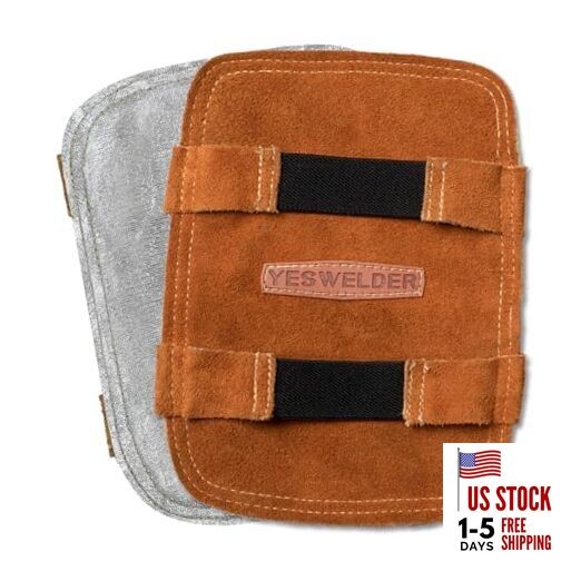Hand Heat Shield, Welding Hand Shield Split Cowhide Medium Elastic Band
