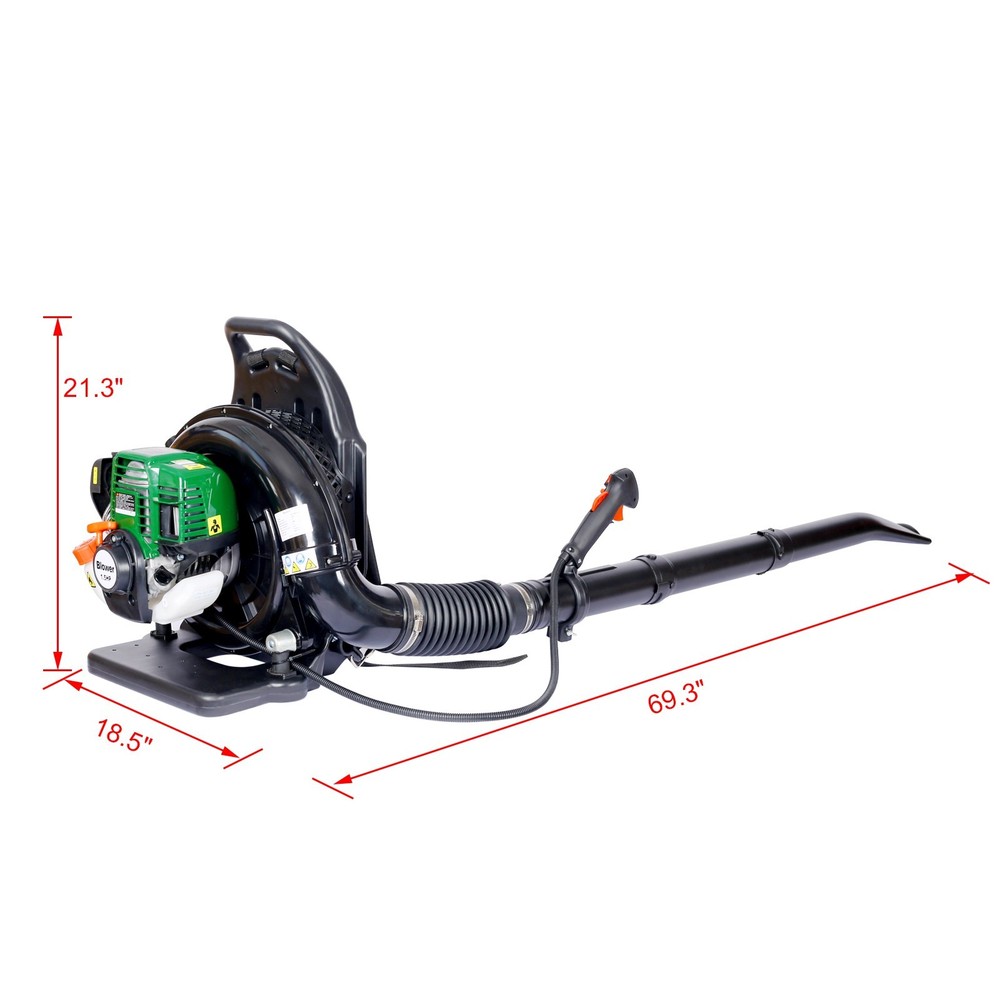 4-Stroke Backpack Leaf Blower 37.7cc 1.5HP 580CFM Super Light 16.5lbs