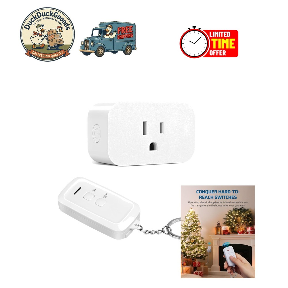15A Wireless Remote Light Switch with Safety Features - Ultimate Convenience