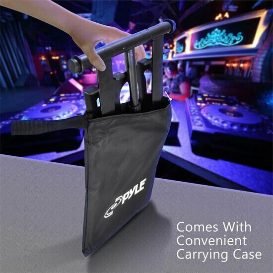 Pyle pro PLPTS55 Universal Portable Foldable Telescoping Height DJ Laptop Stand
