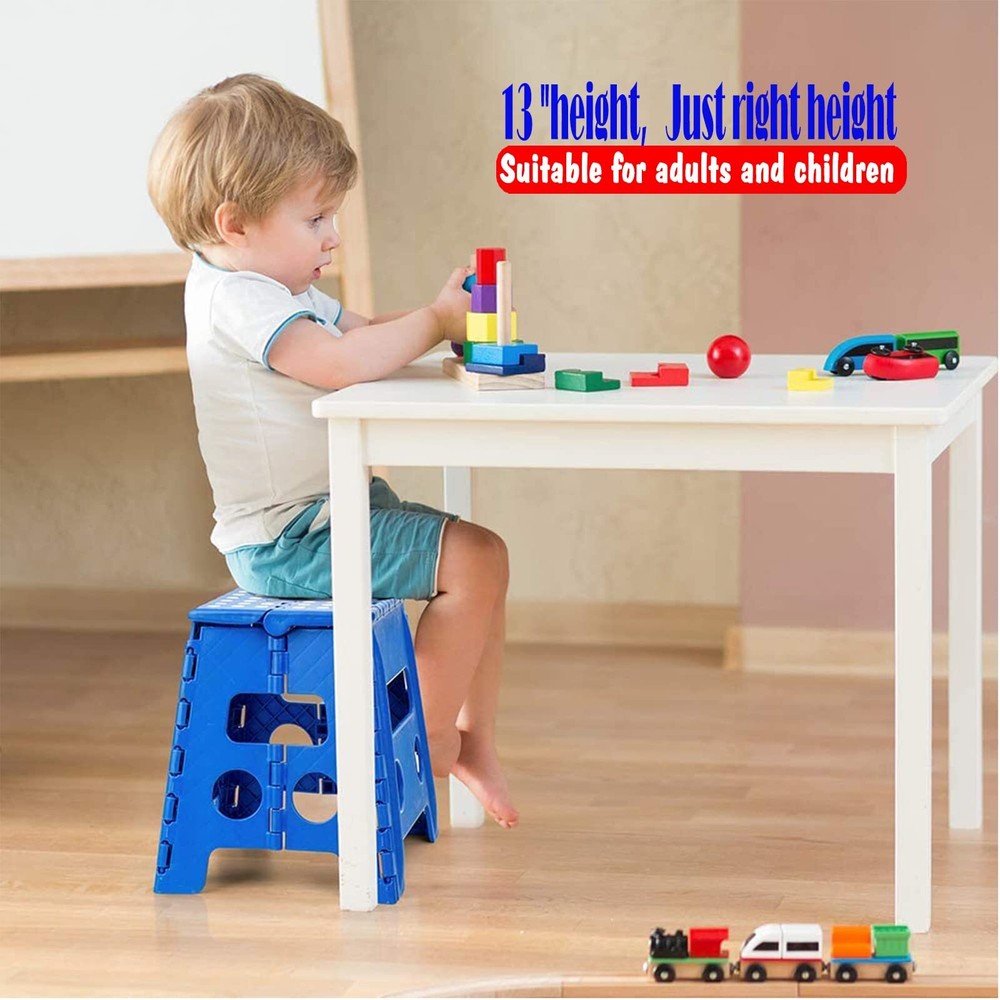 ACKO Folding Step Stool 13 Inch Height Heavy Duty Foldable Stool for Kitchen