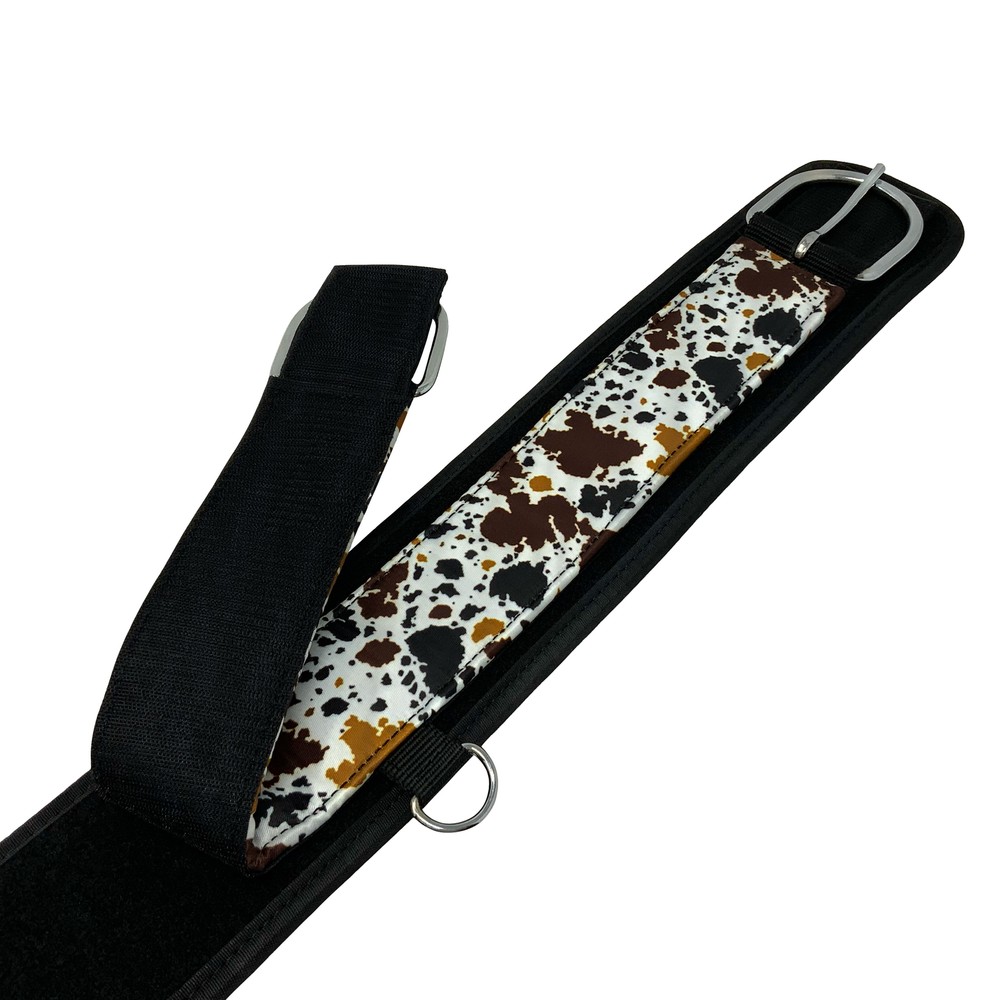 Showman Cow Print Neoprene Bottom Girth
