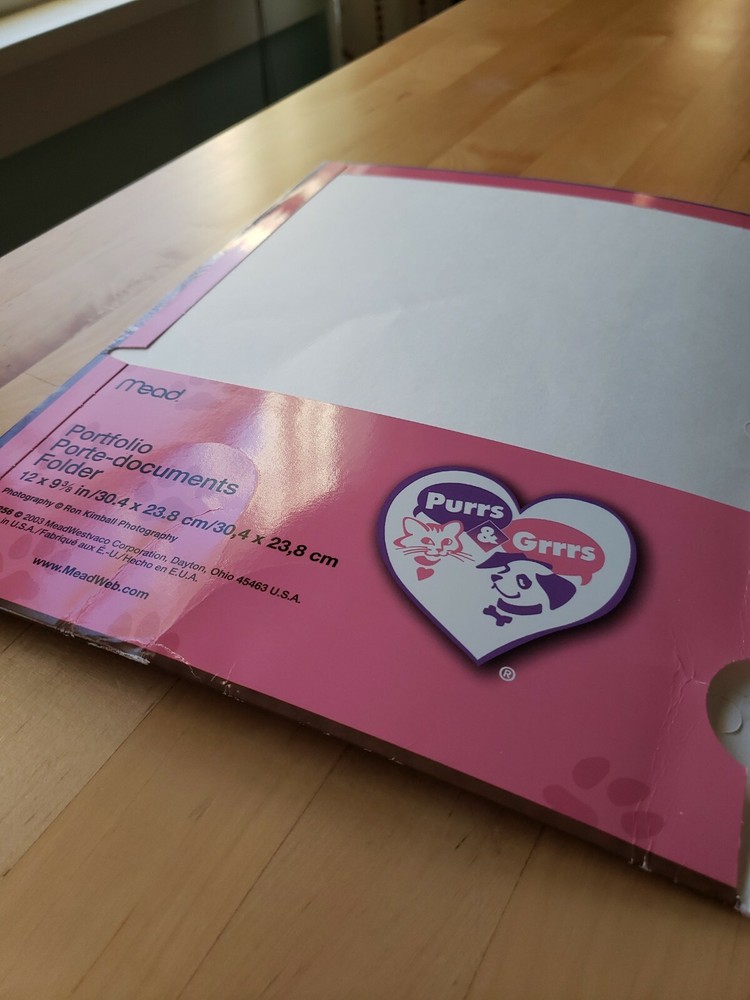 Mead Ron Kimball Cute Kitty Cat Folder
