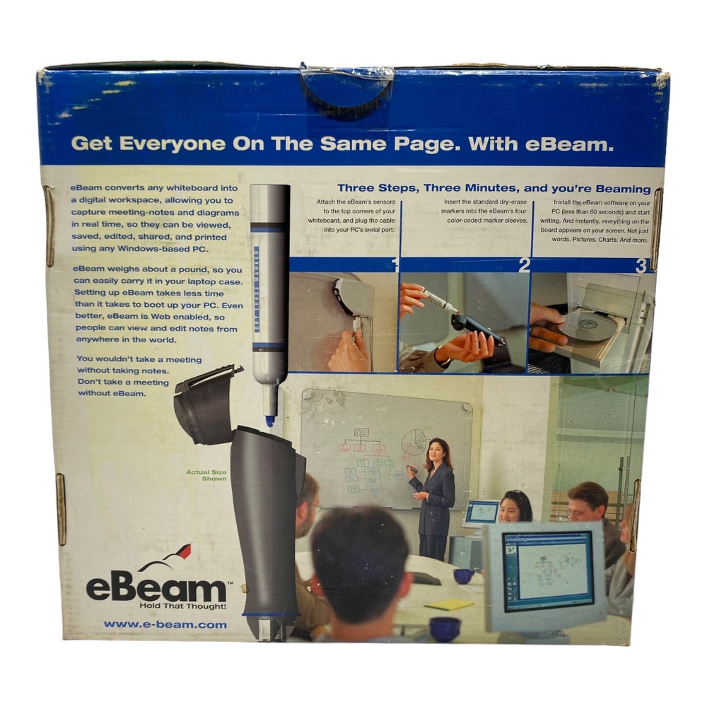 1999 - eBeam - Electronics Imaging - Whiteboard - Digital WorkSpace Kit - NOS