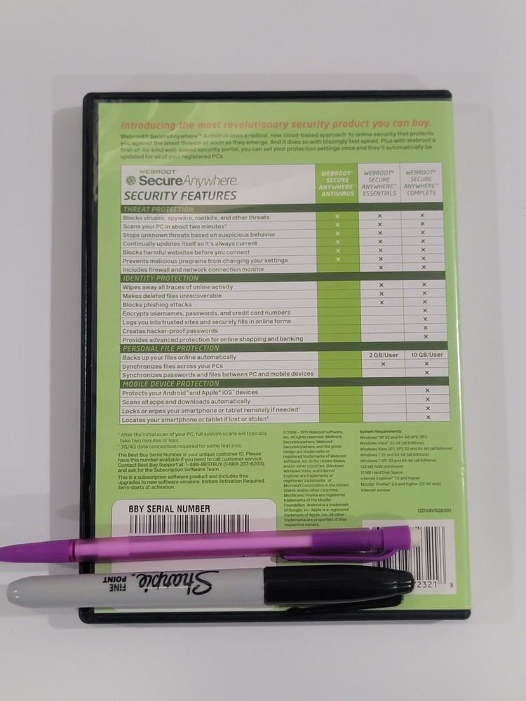 Webroot SecureAnywhere AntiVirus (2006 - 2011) Webroot Software