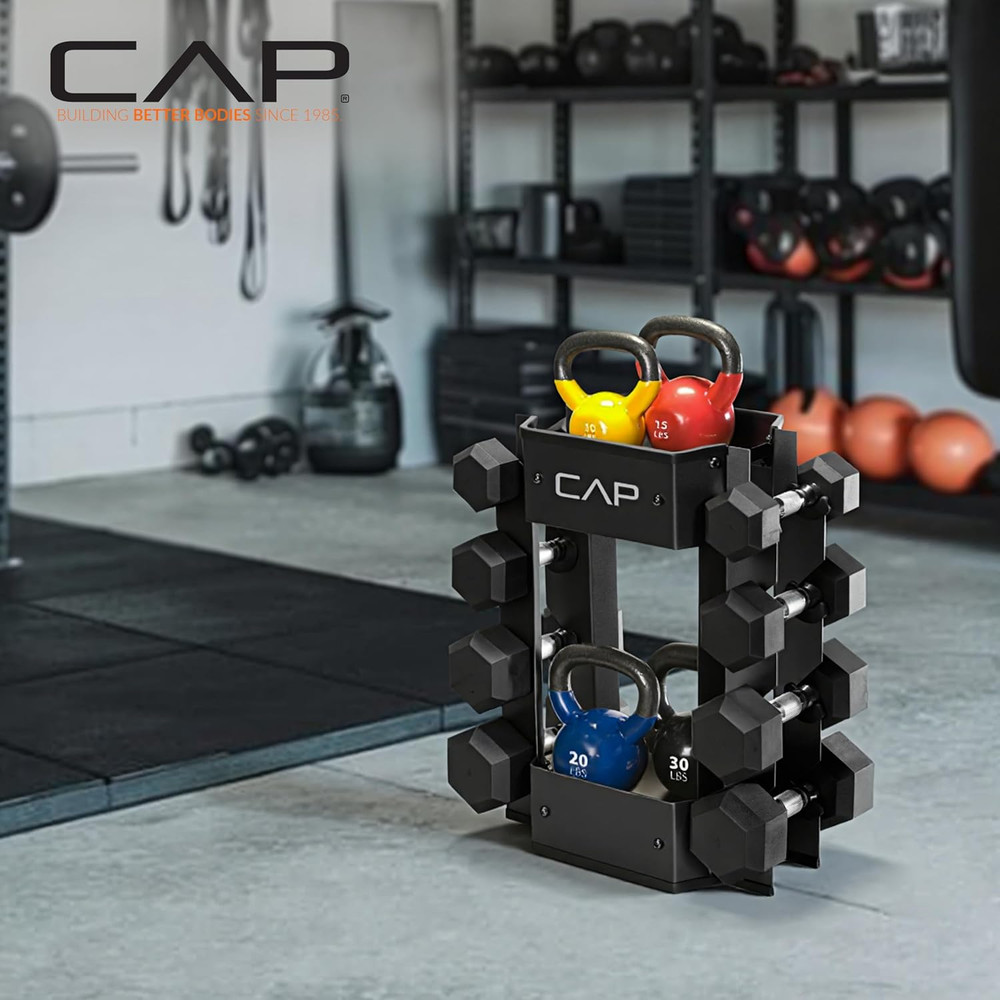 Dumbbell and Kettlebell Storage Rack