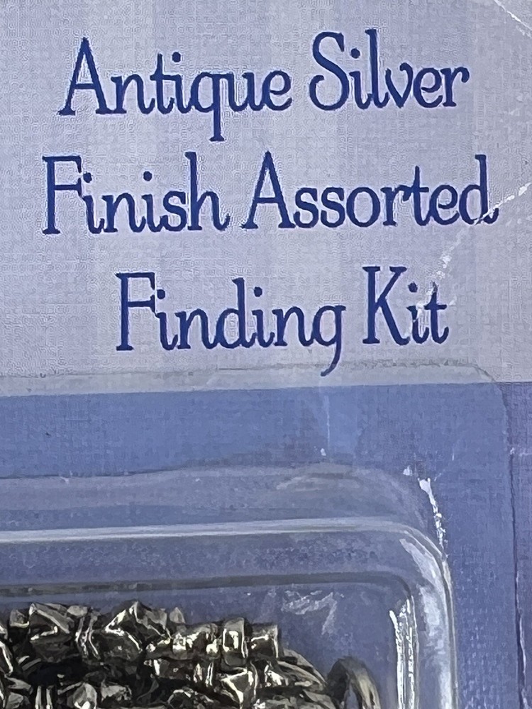 Jewelry Fundamentals Antique Silver Finish Assorted Finding Kit
