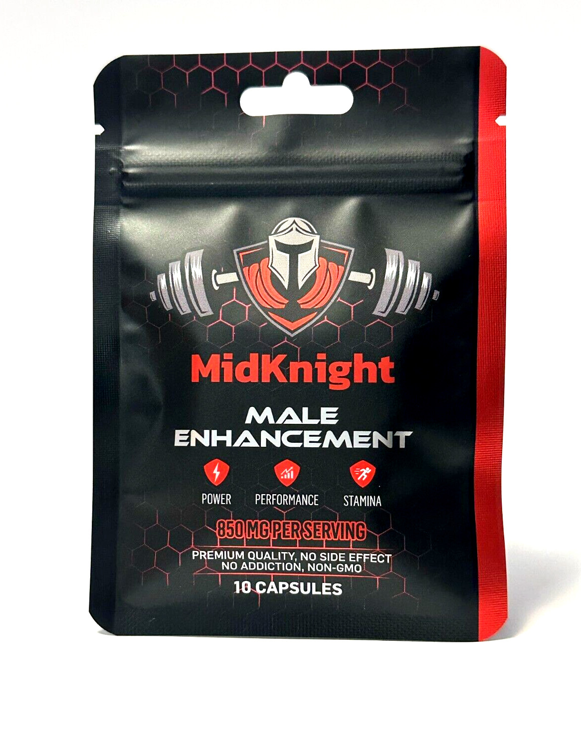 MidKnight 850mg Fast Acting Male Performance 10 Pills