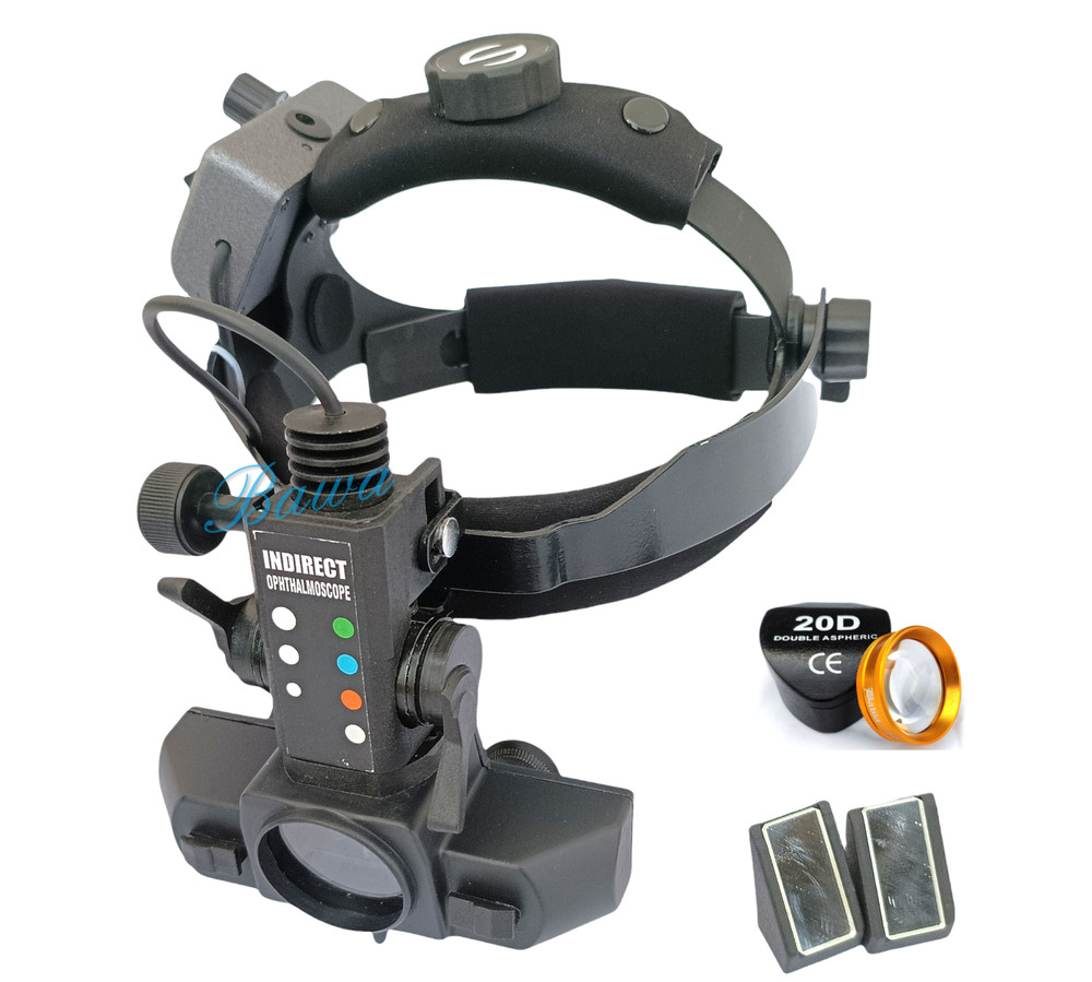 Indirect Ophthalmoscope Three Filter - Cobalt Blue, White & Green & Accessory