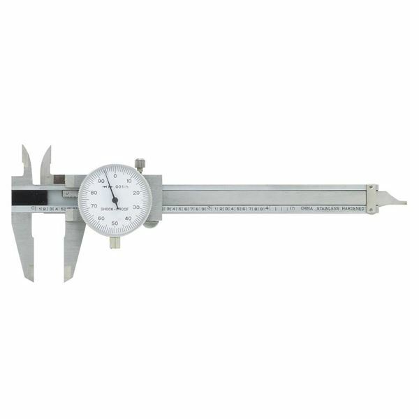 TTC TDC-4 4' Direct Reading White Face Precision Dial Caliper