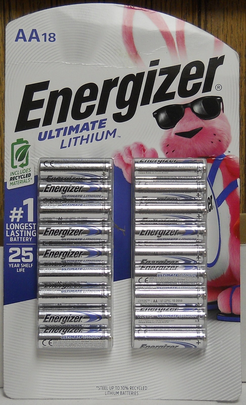 Energizer Ultimate Lithium AA Batteries Pack Of 18 Expires 12/2048