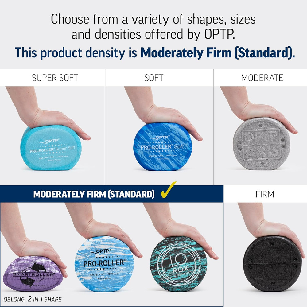 PRO-ROLLER Standard Density Foam Roller - Durable Roller for Back Massage, Deep