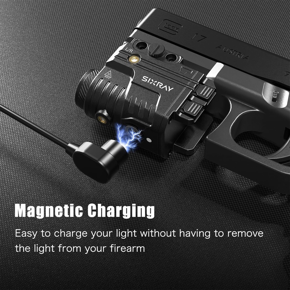 SIXRAY Blue Beam Laser and Flashlight Combo for Light