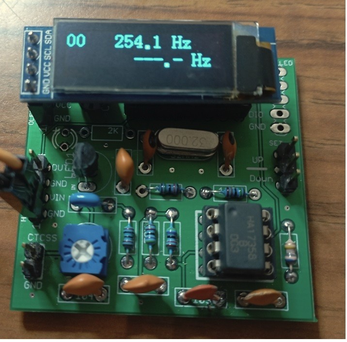 50 Tone CTCSS Decoder OLED Display with tone valid output pin