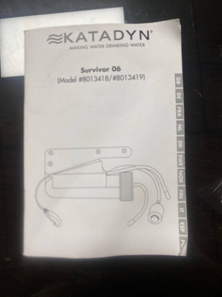 Katadyn Survivor-06 Manual Watermaker
