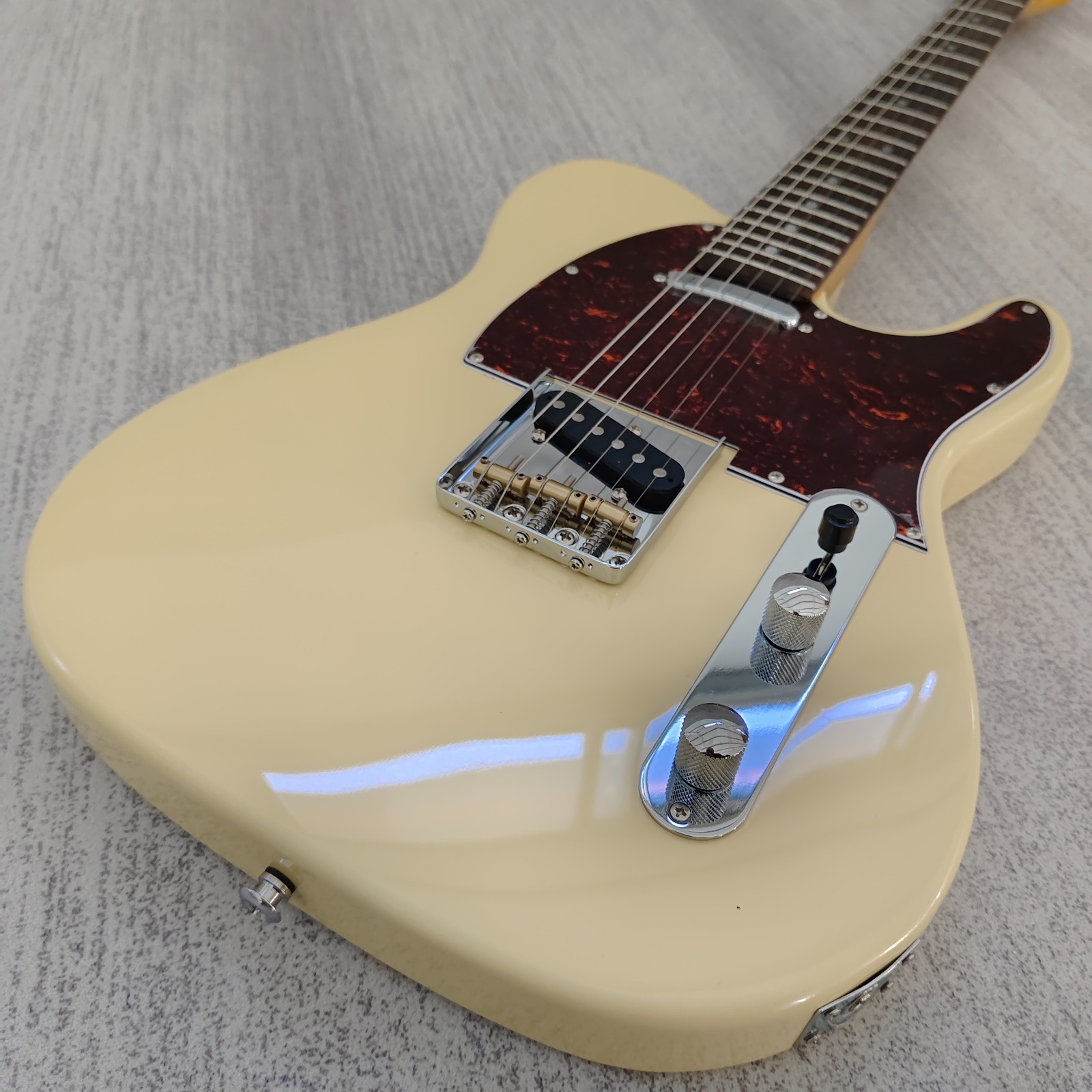 '52 Telecaster Vintage yellow TL Electric Guitar Chrome Parts from US Ship