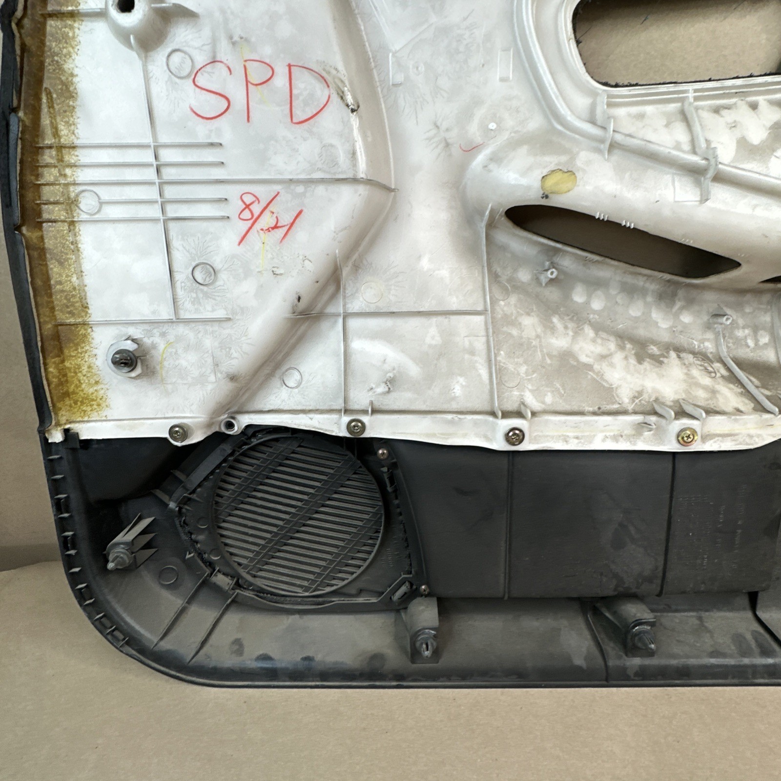 94-01 Acura Integra 4D Driver Left Door Panel Card Black Vinyl Leather OEM