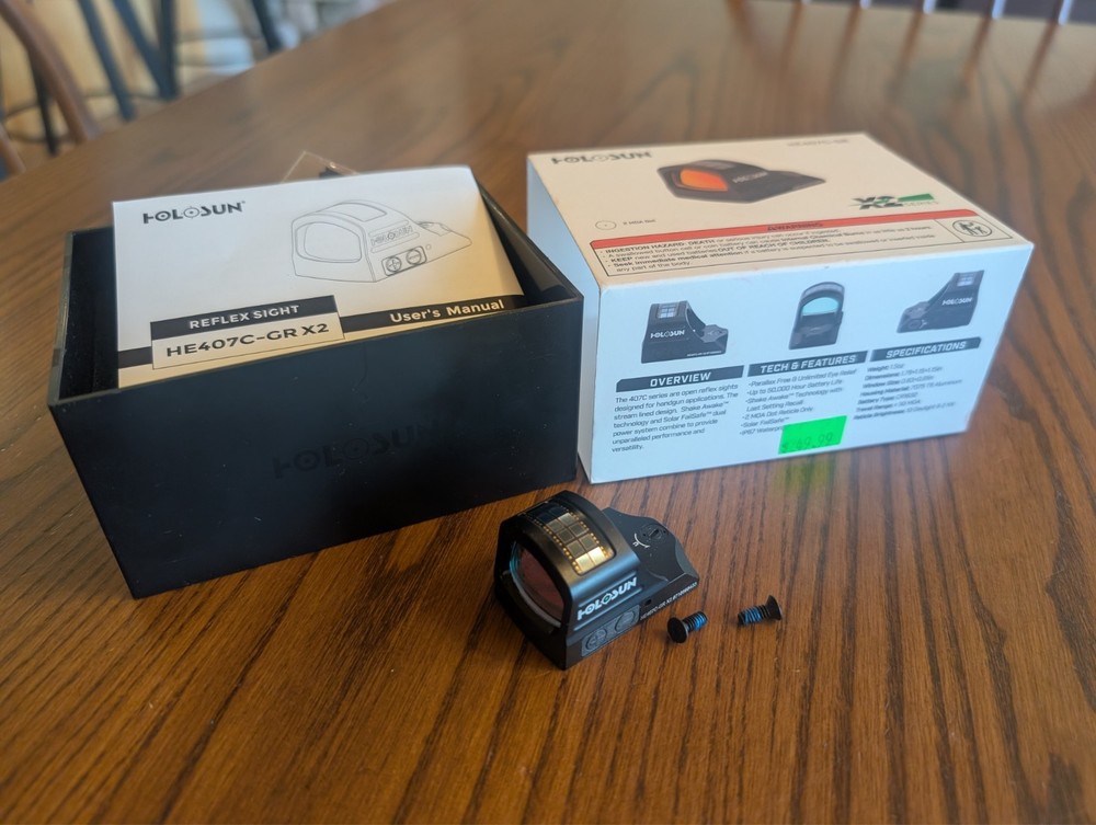Holosun HE407C GR X2 Dot Sight - Green