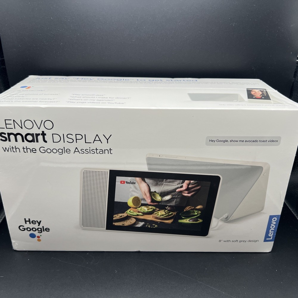 LENOVO 8” Smart Display Google Assistant  Model SD-8501F  - New Sealed
