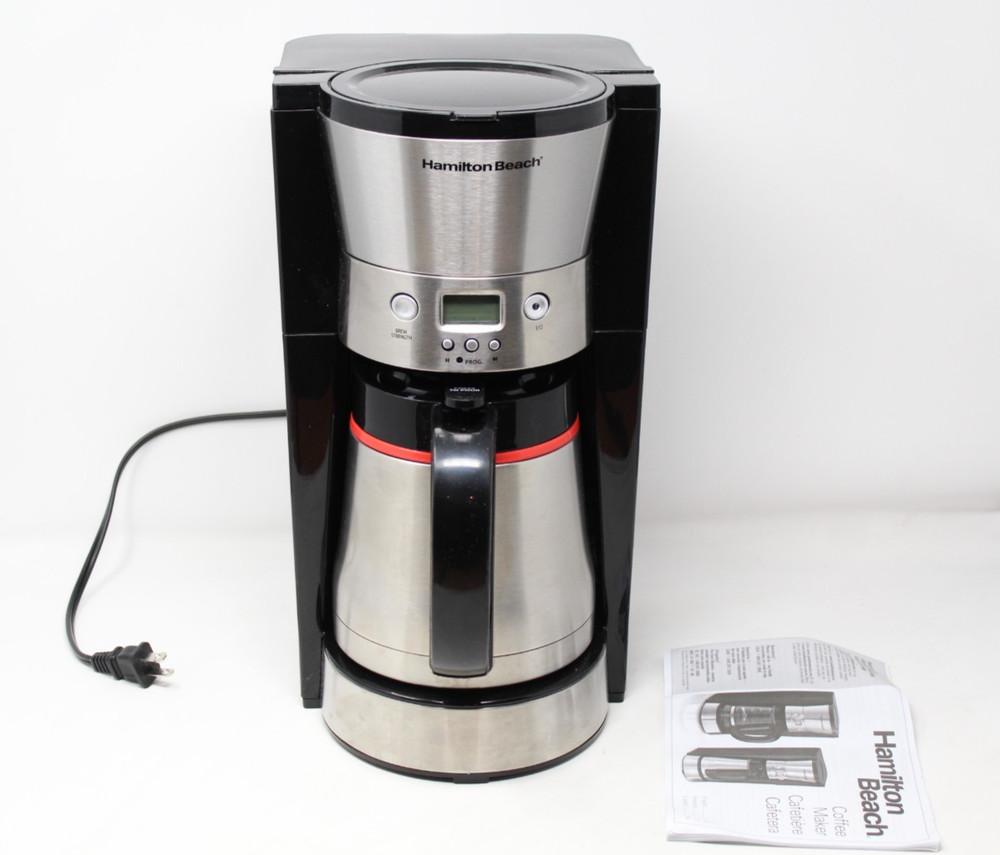 10-Cup Stainless Steel Programmable Drip Coffee Maker with Thermal Carafe
