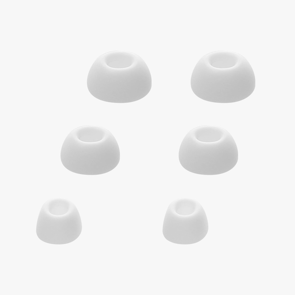 kwmobile 6X Replacement Ear Tips Compatible with Anker Soundcore White