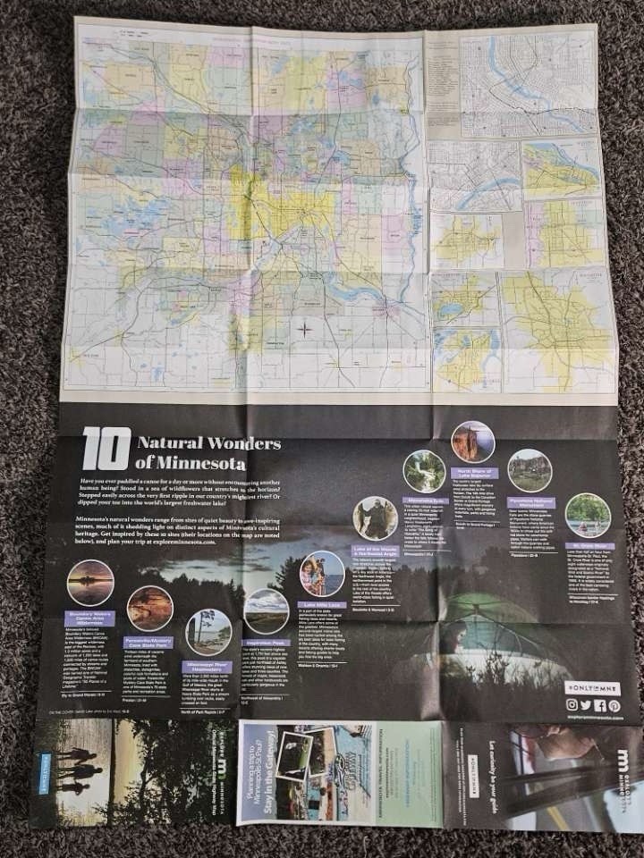 MINNESOTA OFFICIAL STATE HIGHWAY MAP 2017 - 2018