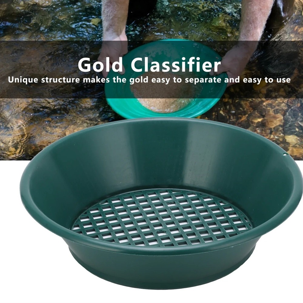 Gold Pan Panning Classifier Mesh Screen Mining Sifter Metal Detecting Tool