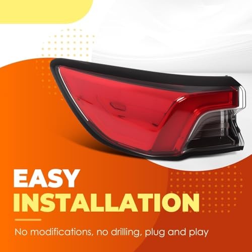 Left Outer Tail Light Assembly Compatible with 2020-2022 Escape Driver left