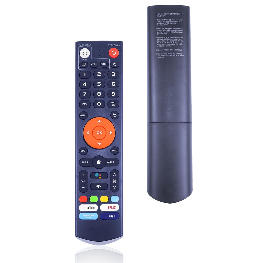 New V3 Plus Voice Remote Control, Replacement black/silver metallic