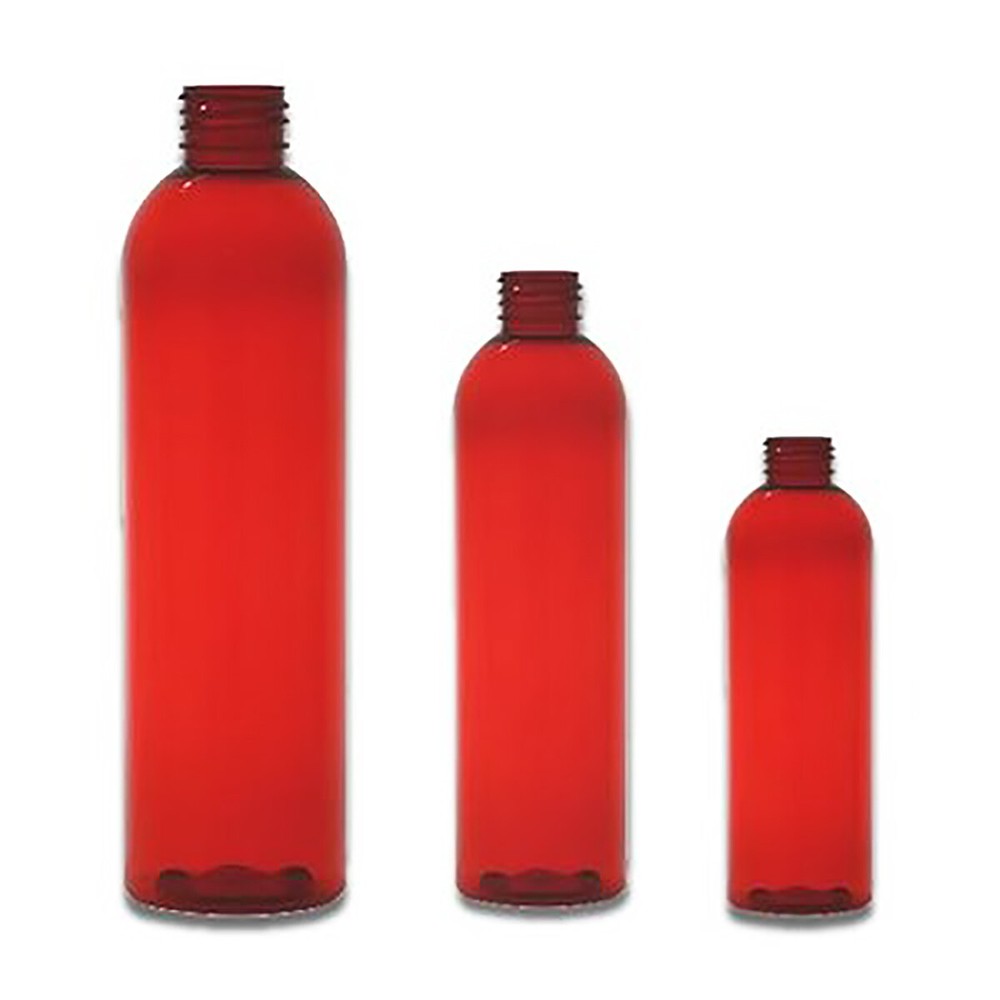 4 Oz Empty Plastic Red PET Bottles without caps 10 PACK